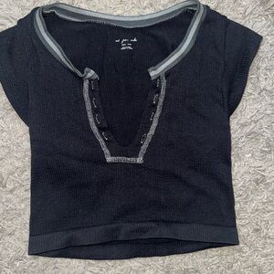 Out From Under Go For Gold Seamless Top black